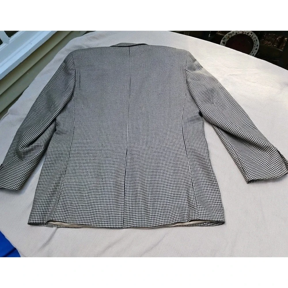 Ralph Lauren Polo University Club Tweed Blazer Jacket Vintage USA Houndstooth 44